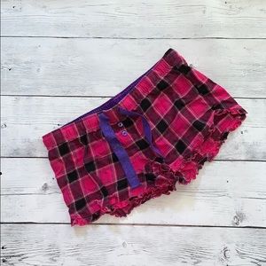 SO Plaid Pajama Shorts